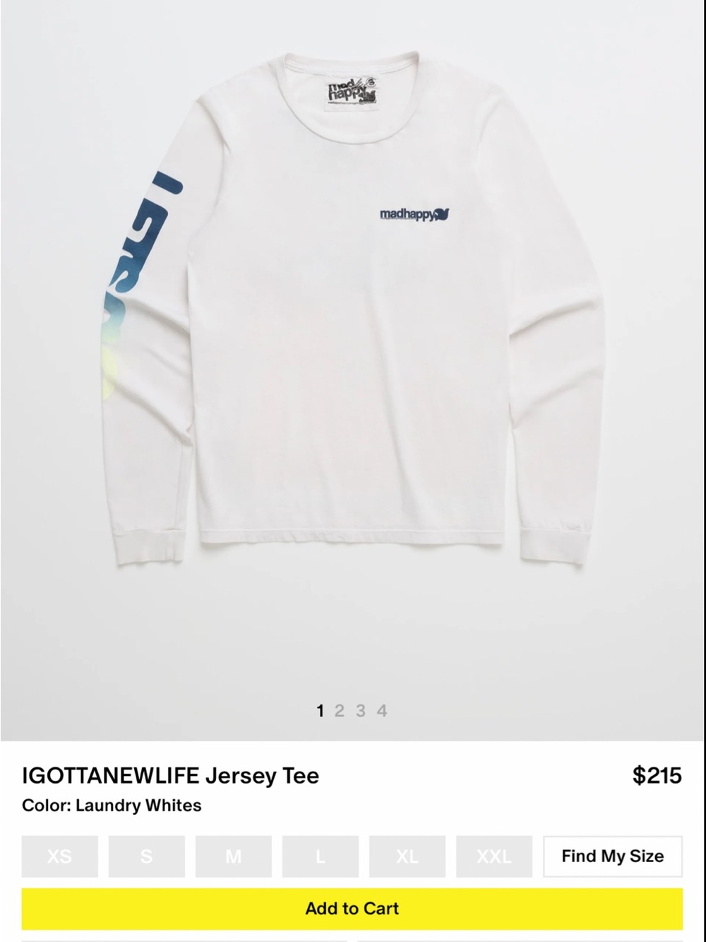 MADHAPPY FREE CITY NEW WITH TAGS IGOTTANEWLIFE Long Sleeve Jersey Tee